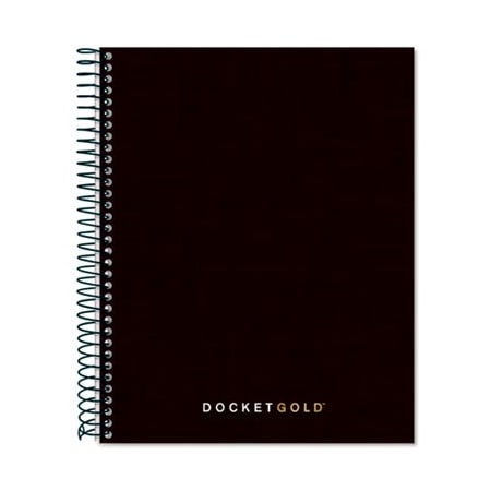 Tops Business Forms TOPS, DOCKET GOLD PLANNERS & PROJECT PLANNERS, NARROW, BLACK, 8.5 X 6.75, 70PK 63754